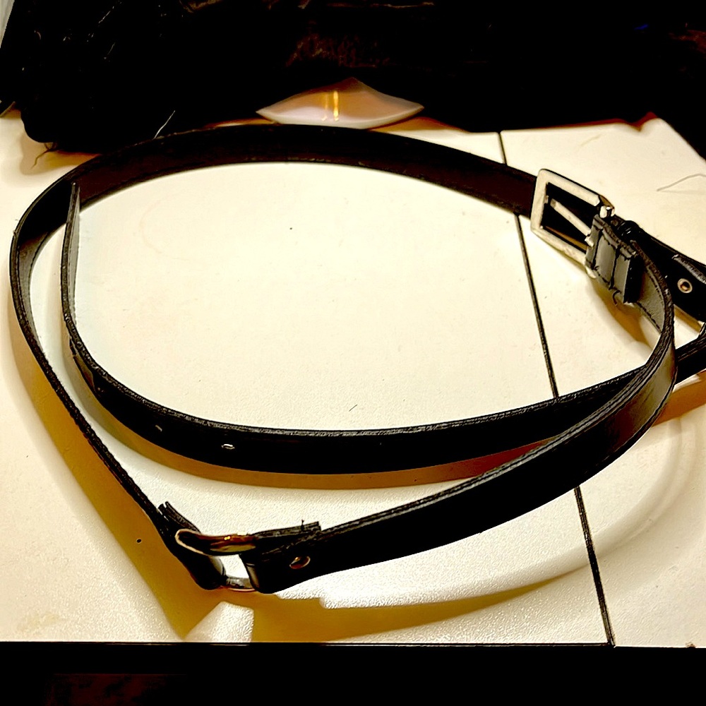 Woman’s Leather Black Belt